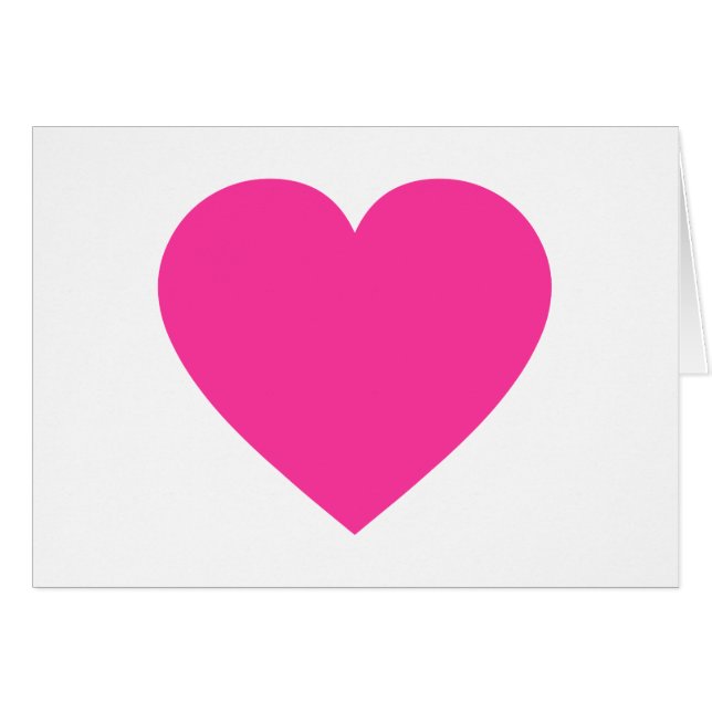 Plain Pink Heart (Front Horizontal)