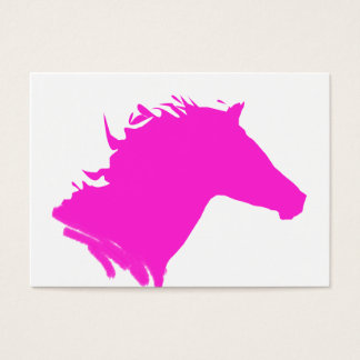 Plain pink horse head