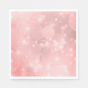 Plain Pink Sparkly Napkin