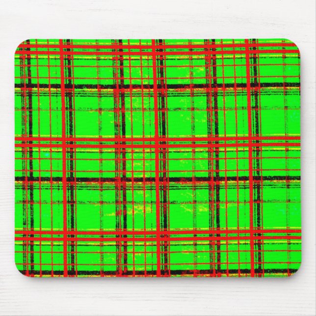 Plain Plaid 3t Mouse Pad (Front)