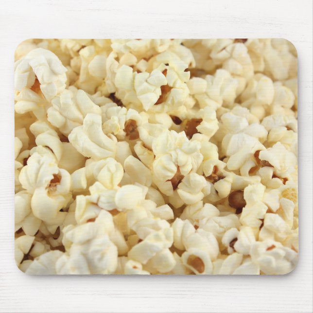 Plain popcorn close up. mouse pad (Front)
