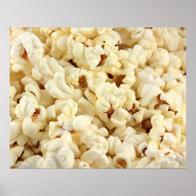 Plain popcorn close up. poster (Front)