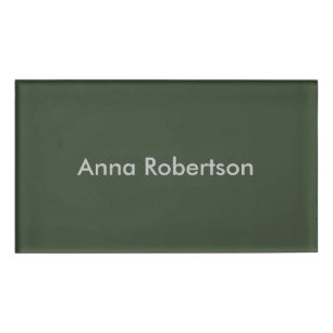 Plain Professional Trendy Minimalist Name Name Tag