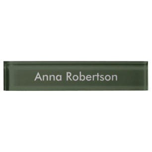 Plain Professional Trendy Minimalist Name Nameplate