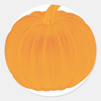Plain Pumpkin Classic Round Sticker