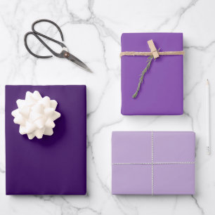 Plain Purple Wrapping Paper Sheets