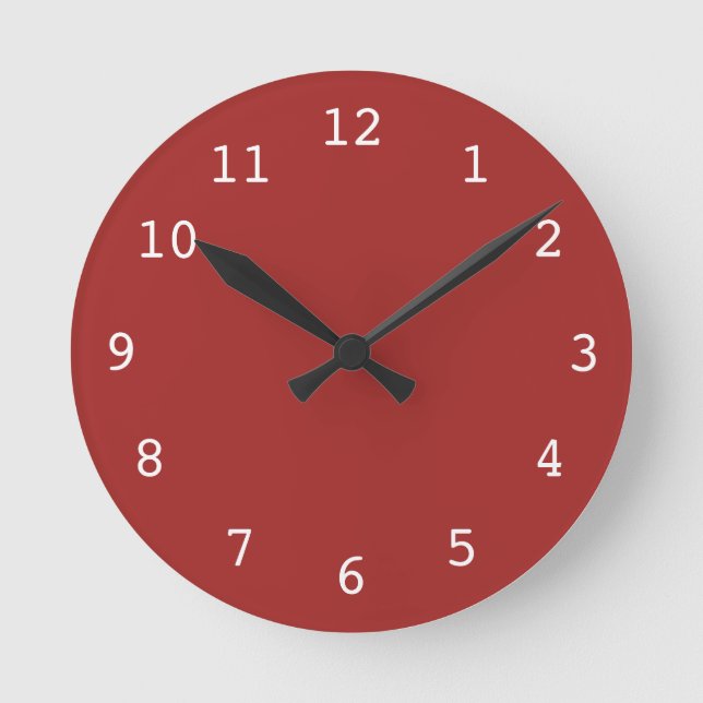 Plain red clock (Front)