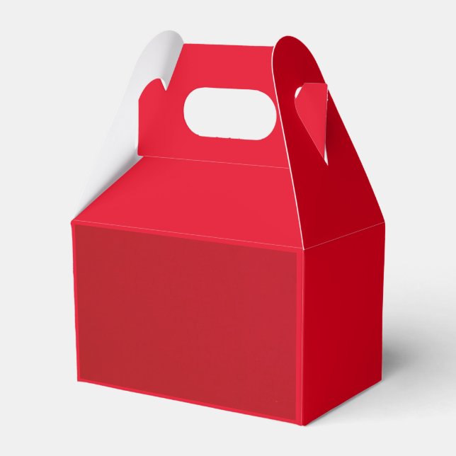 Plain Red Color  Favour Box (Front Side)