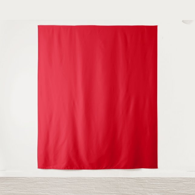 Plain Red Color  Tapestry (Front)