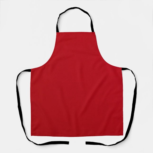 Plain Red Colour Apron (Front)