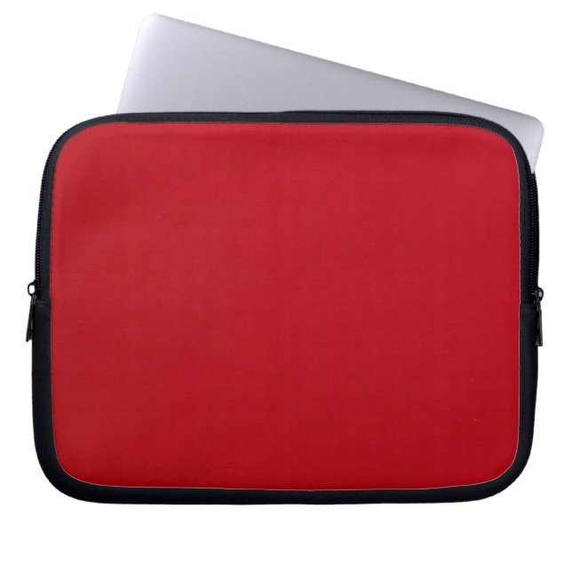 Plain Red Colour Laptop Sleeve (Front)