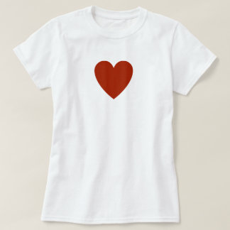 Plain Red Heart T-Shirt