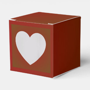 Plain Red Square >Valentines Day Favour box