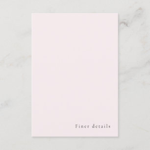 Plain Romantic Simple Soft Blush Solid Background  Enclosure Card