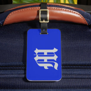 Plain Royal Blue Luggage Tag