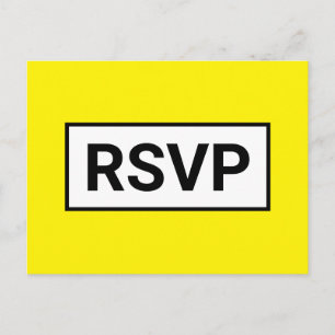 Plain "RSVP" Postcard