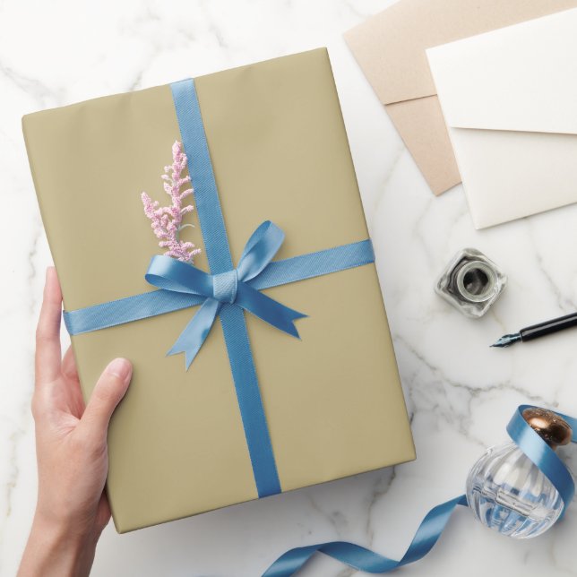 Plain Sand Tan Colour Shade Tone Wrapping Paper (Gifting)