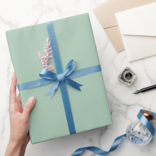 Plain Seafoam Green Colour Shade Tone Wrapping Paper