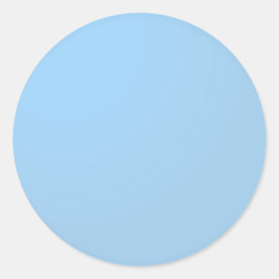 Plain Shades : Baby Blue Classic Round Sticker