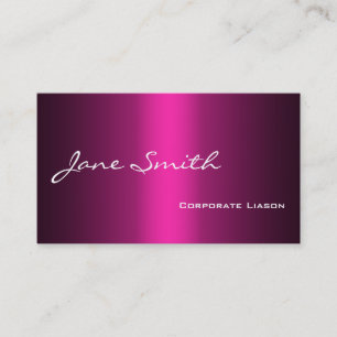 Plain Shades of Pink Professional Business Cards