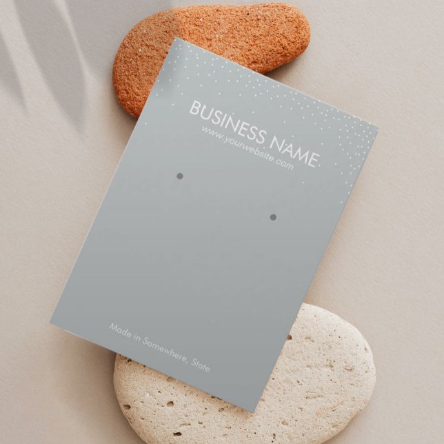 Plain Silver Confetti Jewellery Earring Display (Creator Uploaded)