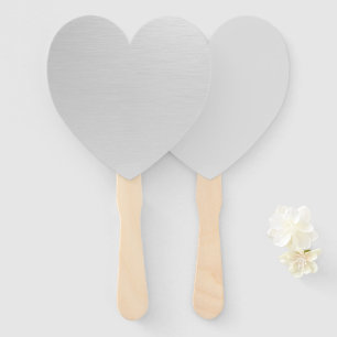 Plain Silver Hand Fan