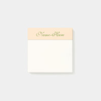Plain, Simple, Bisque Background & Green Name