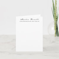 Plain Simple Black White Trendy Calligraphy Script