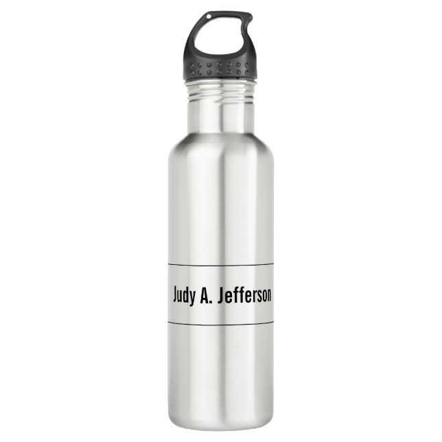 Plain Simple Classical Minimalist 710 Ml Water Bottle (Front)