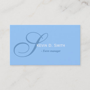 Plain,simple, elegant blue professional cards