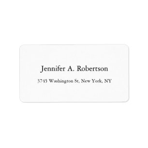 Plain Simple Elegant Classical Minimalist Label