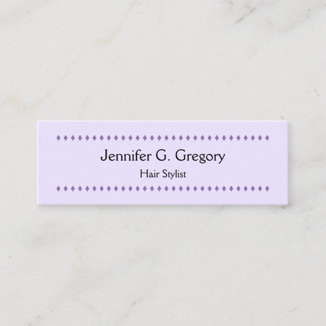 Plain & Simple Hair Stylist Business Card (Front)