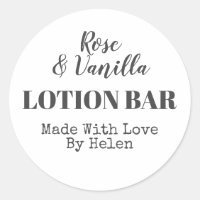 Plain Simple Handmade Vanilla Rose Lotion Bar