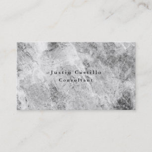 Plain Simple Minimalist Design Grey  Business Card