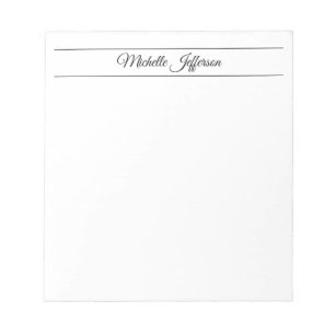 Plain Simple Modern Minimalist Notepad