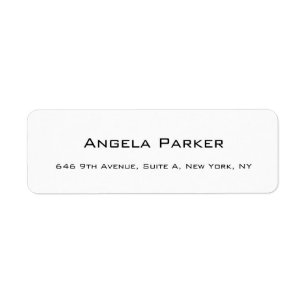 Plain Simple White Professional Modern Minimalist
