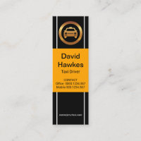 Plain Simple Yellow Placard Taxi Driver