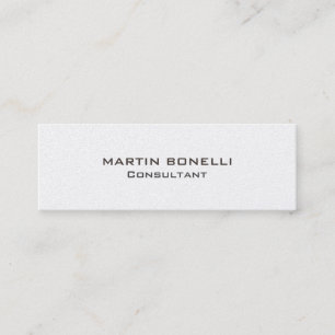Plain Skinny Rounded Corner Business Card