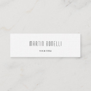 Plain Slim Professional Business Card