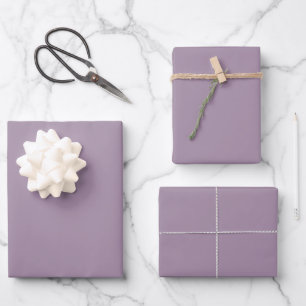 Plain solid color purple dusty lavender wrapping paper sheet