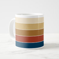 Plain Solid Coloured Striped Warm Autumn Colours