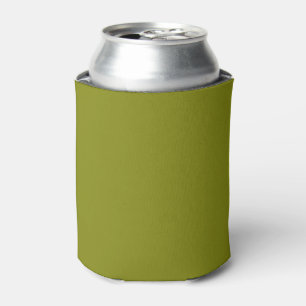 Plain solid grape vine green can cooler