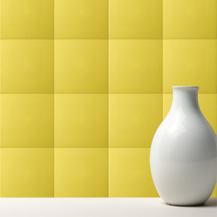 Plain solid illuminating soft yellow tile
