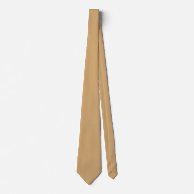 Plain Solid light brown Neck Ties (Front)