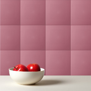 Plain solid pastel dusty rose tile