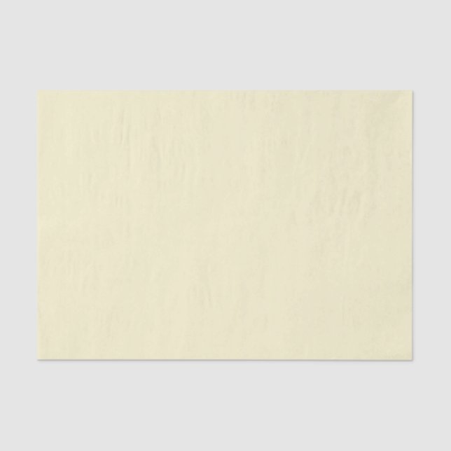 Plain Solid Pastel Yellow Tissue Paper (Front)