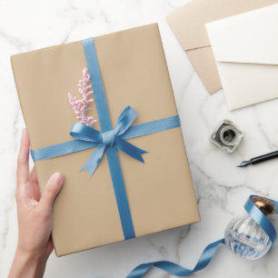 Plain Solid Tan Colour Shade Tone Wrapping Paper