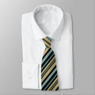 Plain Striped Olive green, Black and Grey Throw Pi Tie