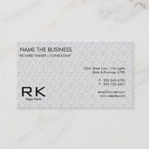 Plain Subtle White Elegant Professional Attorney Business Card