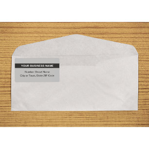 Plain Text With Highlight Grey Shipping Label